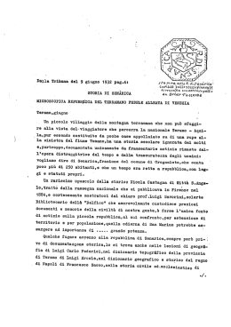 STORIA DI SENARICA ` de (Mar Tacc&euro;c&agrave;&agrave;