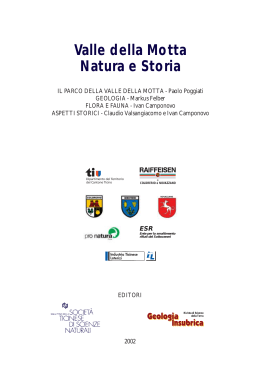 see the full-text of: Article: Valle della Motta Natura e