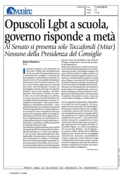 0puscoli Lgbt a scuola