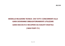 Modello offerta tecnica