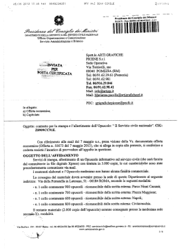 Contratto - Servizio Civile Nazionale