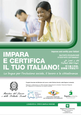 impara e certifica il tuo italiano!