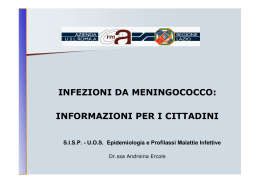 Infezioni da meningococco: informazioni per i cittadini.