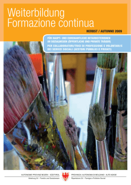 Weiterbildung Formazione continua