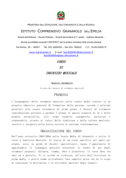 OPUSCOLO INFORMATIVO CLASSE STRUMENTO MUSICALE 16