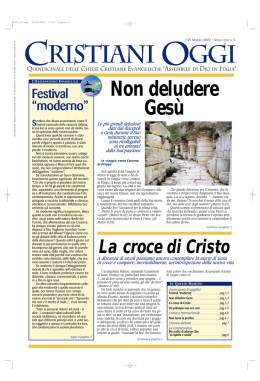 La croce di Cristo - Assemblee di Dio in Italia