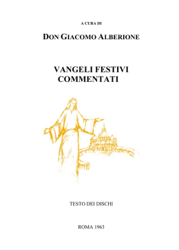 vangeli festivi commentati
