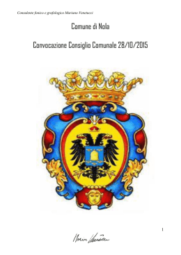 Trascrizione del Consiglio Comunale del 28/10/2015