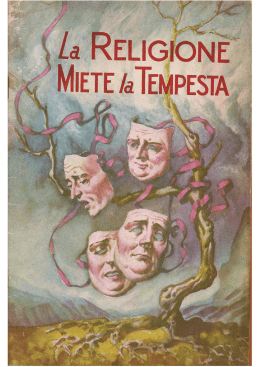 Page 1 Page 2 Page 3 LA RELIGIONE MIETE LA TEMPESTA Page