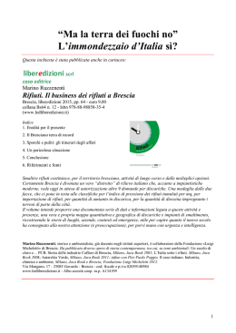 &ldquo;Ma la terra dei fuochi no&rdquo; L`immondezzaio d