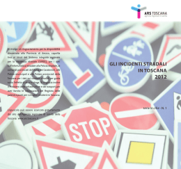 Gli incidenti stradali in Toscana 2012 - EpiCentro