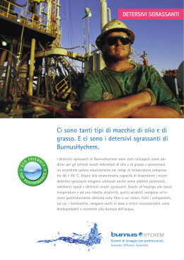 Ci sono tanti tipi di macchie di olio e di grasso. E ci