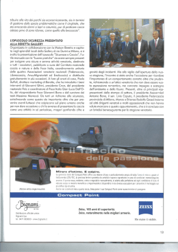 L`OPUSCOLO SICUREZZA PRESENTATO