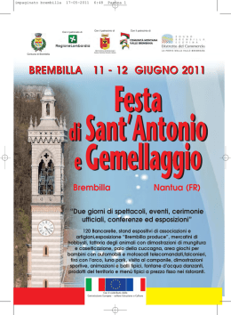 Festa di S. Antonio e gemellaggio a Brembilla
