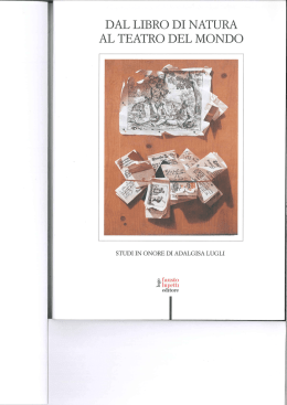 studi in onore di adalgisa lugli - somniiexplanatio | Somnii Explanatio