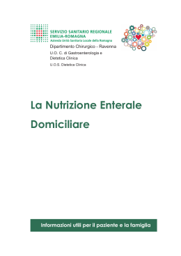 La Nutrizione Enterale Domiciliare - AUSL Romagna