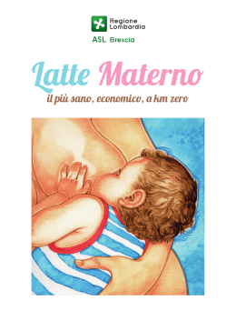 OPUSCOLO "Promozione dell`allattamento materno"