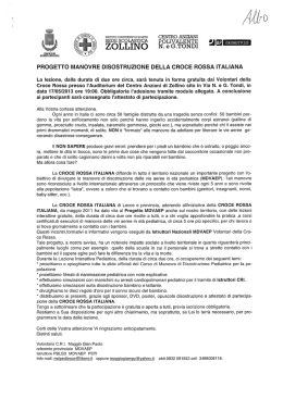 COMUNE DI ZOLLINO Progetto manovre