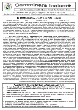 ii domenica di avvento - 4/12/11