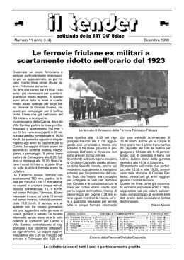 il tender n&deg; 11