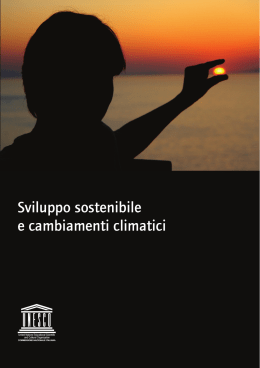 Sviluppo sostenibile e cambiamenti climatici