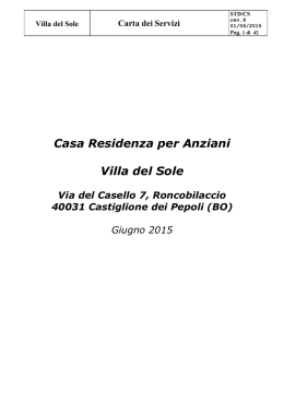 Scarica la Carta dei Servizi