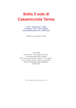 Sotto il sole di Casamicciola Terme