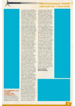 si, favorita da una splendida giornata di sole che ha accom pagnato