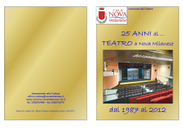 25 anni di Teatro a Nova Milanese