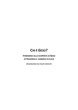 Itinerario alla scoperta di Ges&ugrave; attraverso il