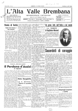25 luglio - Valle Brembana