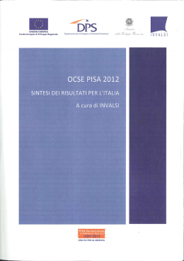 OCSE PISA 2012 - Istituto Comprensivo Belgioioso
