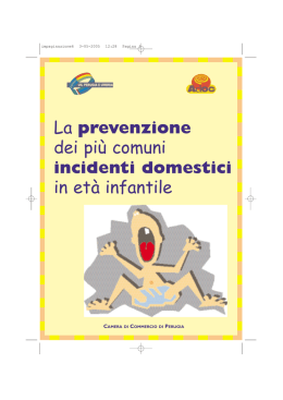 La prevenzione dei pi&ugrave; comuni incidenti domestici in et&agrave; infantile