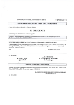 DT. 1161 del 18.10.2012