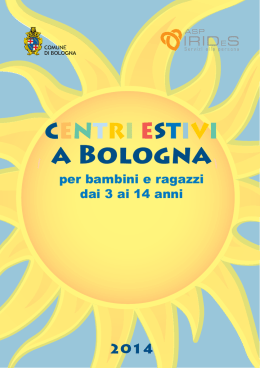 Opuscolo Centri Estivi