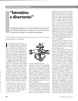 lstruttivo - Biblioteche oggi