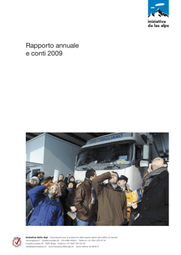 Rapporto annuale 2009 - Alpen