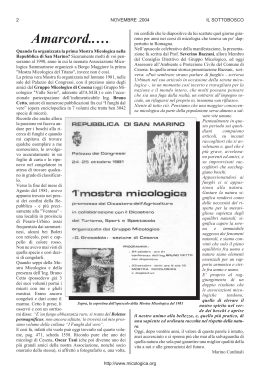 Novembre 2004-2 - Associazione Micologica Sammarinese