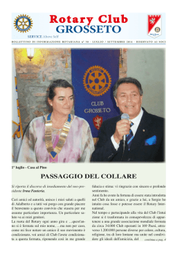 settembre 2014 - Rotary Club Grosseto