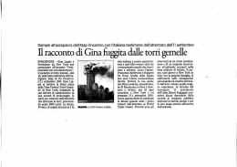 Il racC0nt0 di Gina ﬁiggita dalle torri gemelle