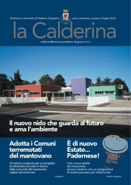 Calderina - Sito Istituzionale del Comune di Paderno Dugnano
