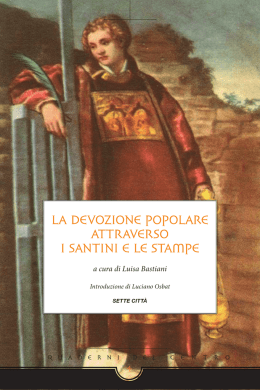 La devozione popoLare attraverso i santini e Le stampe