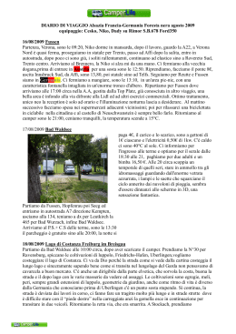 DIARIO DI VIAGGIO Alsazia Francia-Germania Foresta