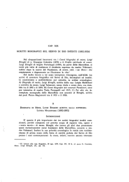 cap. xix scritti biografici sul servo di dio inediti (18924926)