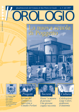 La nuova scuola di Poggetto La nuova scuola di Poggetto