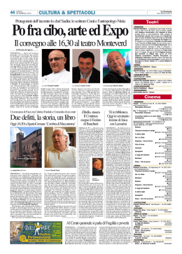 Il convegno alle 16,30 al teatro Monteverd