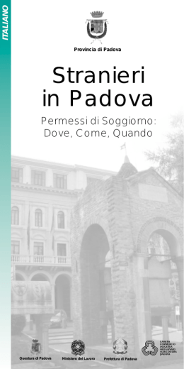 Stranieri in Padova. Permessi di soggiorno