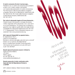 Il vostro consumo di alcol vi preoccupa... Parlatene