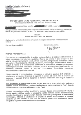 Manca Maria Cristina - Azienda Usl 11