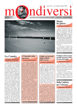 OTTOBRE 2009.indd - Mondiversi ONLUS